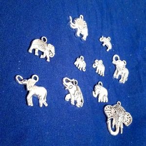 Elephant charms 10 charms.